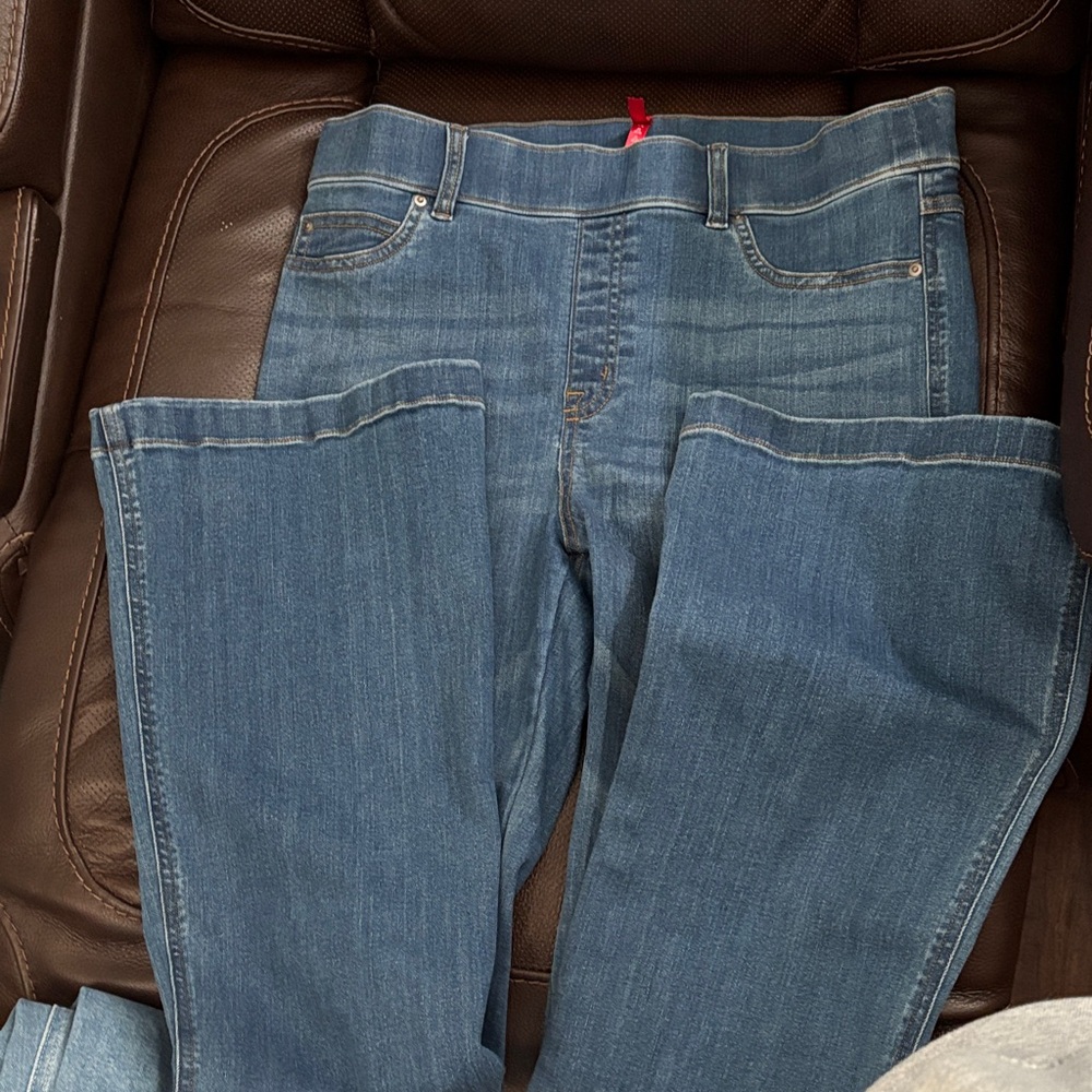 SPANX Women's Blue Boot Cut Jeans